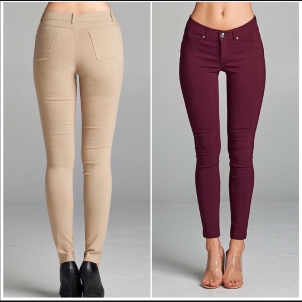 ❗️CLOSING SALE❗️ Sea Navy Skinny Ponte Pants - Picture 2 of 2